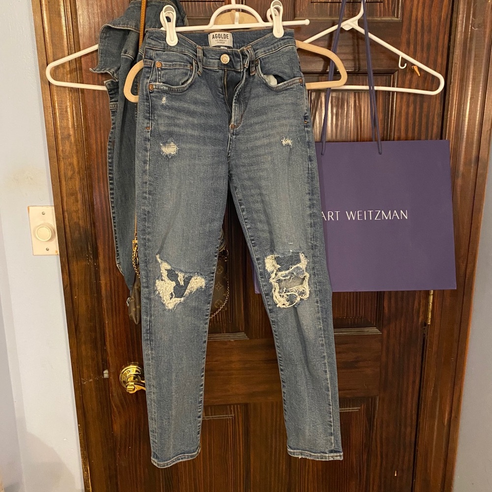 A goldie high rise skinny jeans